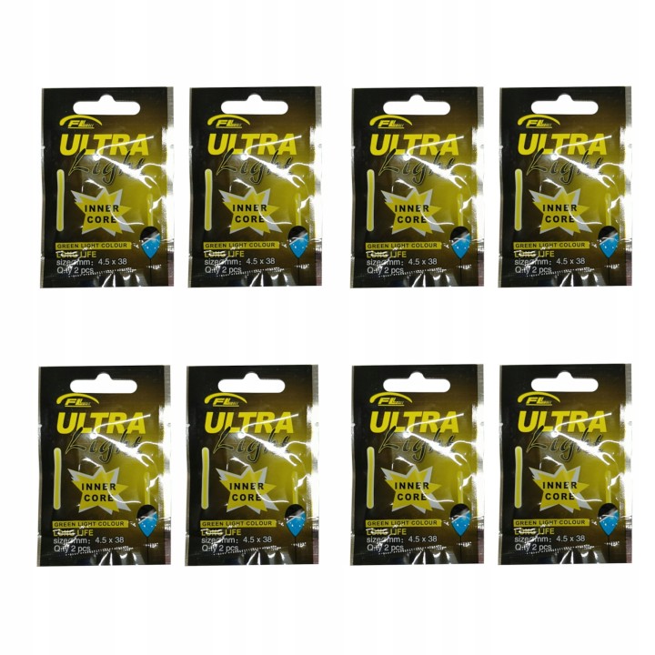 ŚWIETLIK Wędkarski Zielony 8 paczek 16 sztuk