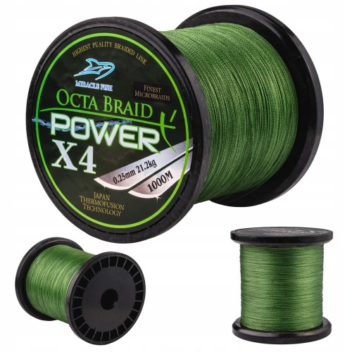 PLECIONKA OCTA BRAID Power X4 0,14mm 1000m 10 kg
