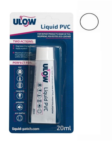 ULOW PŁYNNA ŁATKA PVC KLEJ NA PONTON MATERAC BIAŁA