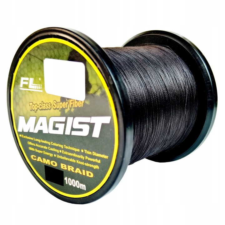 PLECIONKA WĘDKARSKA FL MAGIST 0,22 mm 1000m CZARNA
