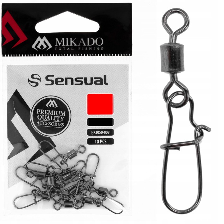 10x AGRAFKA SPINNINGOWA Z KRĘTLIKIEM No12 10 SZTUK MIKADO