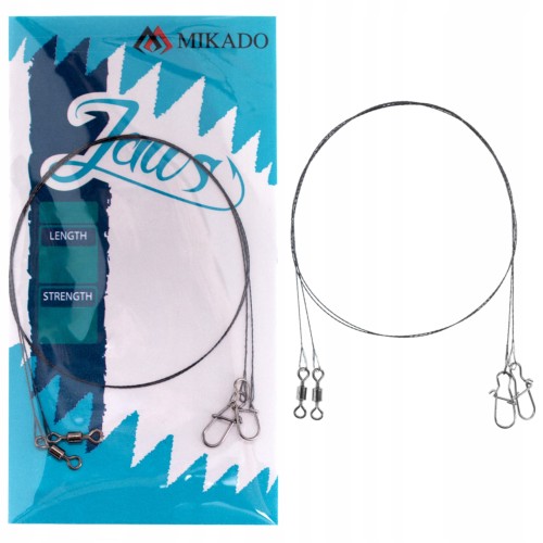 2x PRZYPON WOLFRAMOWY MIKADO JAWS EXTRALIGHT 15cm/2.5kg 2 SZTUKI