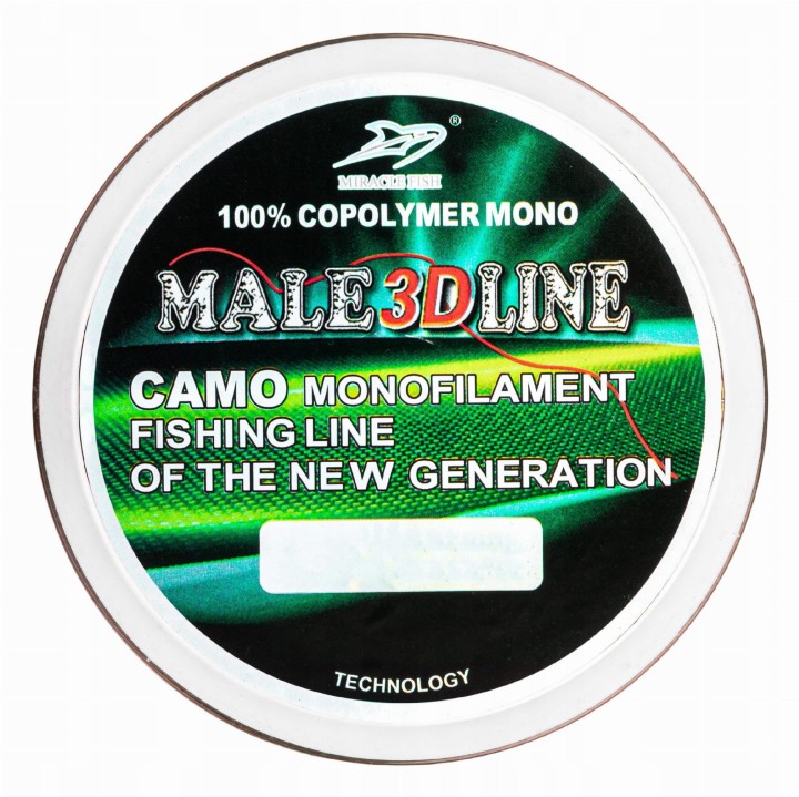 ŻYŁKA WĘDKARSKA MALE 3D Camo 600m 0,25mm na feeder spławik