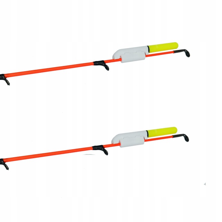2x ŚWIETLIK ELEKTRONICZNY LED NA SZCZYTÓWKĘ FEEDER + BATERIA ZIELONY