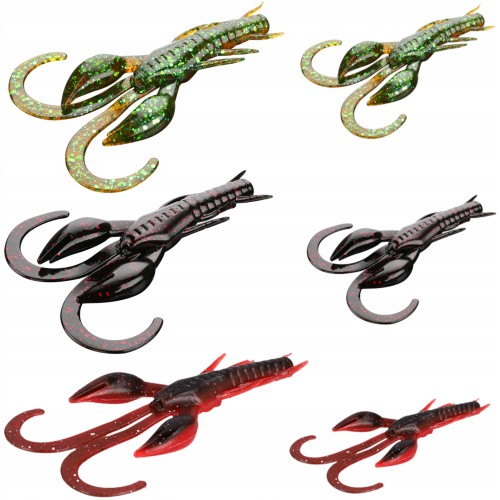 6x GUMA RACZEK MIKADO ANGRY FISH 3.5/7 cm ZESTAW 6 SZTUK