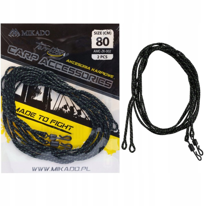 2x PRZYPON MIKADO LEADCORE 80CM DO SZYBKIEJ WYMIANY 2 SZTUKI