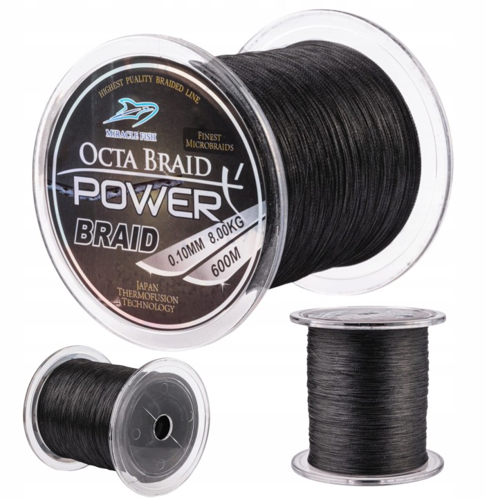 PLECIONKA OCTA BRAID X4 0,35 mm 600 m czarna