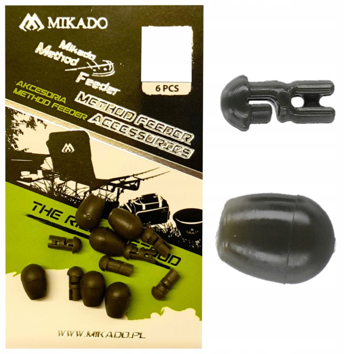 6x ŁĄCZNIK MIKADO CONNECTOR M DO PRZYPONU METHOD FEEDER
