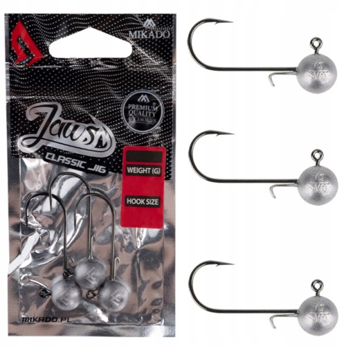 3x GŁÓWKA JIGOWA MIKADO JAWS 12g - 5/0 BN - 3 SZTUKI