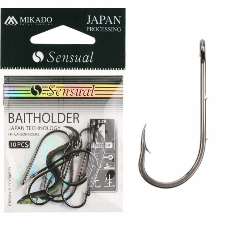 10x HACZYK GRUNTOWY BN 1/0 MIKADO BAITHOLDER 10 SZTUK 1/0