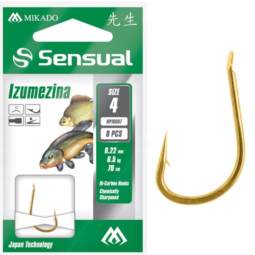 8x HACZYK Z PRZYPONEM no4 MIKADO IZUMEZINA 8 SZTUK HACZYK no4